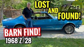 LOST and FOUND!  BARN FIND 1968 Z/28 RS Chevy Camaro!