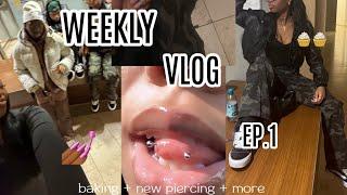 MINI WEEKEND VLOG EP. 1 || NEW PIERCING || TRIP TO NRW || BAKING + MORE