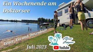 Reisebericht / Wochenende mit Wohnmobil und Boot am Doktorsee / Strafzettel für Motorbootfahrer