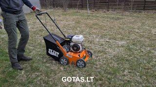 Petrol grass scarifier rental - aerator rental ELIET E401 - GOTAS - Construction tools rental