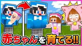 赤ちゃんから最強のおとなを育てるマインクラフトが楽しすぎた！？【マイクラ/まいくら】【Minecraft】