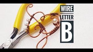 Wire Art Creative Letter B by - DIY KH