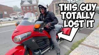 He Totally Lost It During Cross Country Motorcycle Road Trip