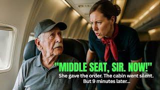 She Ordered the Old Man to Move—9 Minutes Later, the Pilot Stopped the Entire Flight and Saluted Him