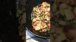 Lettuce with potato  simple recipe