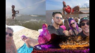 Party Urlaub : Ostende Beach 2023 Urlaub VLOG 10 Tage in 1 Video mit Party , Dance , FKK , Food