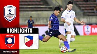  LAOS 1-1 PHILIPPINES  | #MITSUBISHIELECTRICCUP 2024 GROUP B