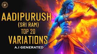 Adipurush (Sri Rama) Top 20 Variations Generated By Artificial Intelligence (A.I) - MOKSHAARAADHANA