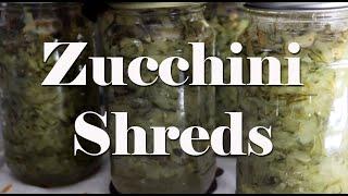 Pressure Canning Zucchini Shreds for the Pantry