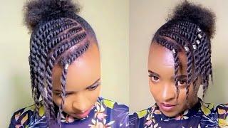 Easy Hairstyles: Protective Hairstyles for natural hair using styling gel