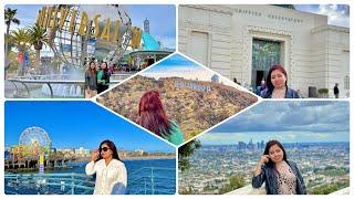 আমেরিকা || California Los Angeles Travel || Santa Monica Beach, Hollywood Sign, Universal Studio