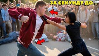 ХУЛИГАНЫ унизили Азиатку. Огромная ОШИБКА. Она вернулась и показала..