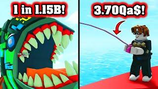 I CAUGHT 1 in 1.15B BOSS BYTE! GOT 3.70Qa$ BUBBLEGUM ROD (Go Fishing) | Roblox