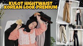 SHOPEE HAUL KULOT HIGH WAIST KOREAN LOOK MURAH !!! PREMIUM QUALITY