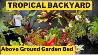 DIY Tropical Backyard : Above Ground Garden Bed