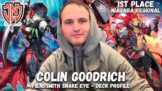 1st Place Niagara Regional Fiendsmith Snake Eye Deck Profile! Ft. Colin Goodrich