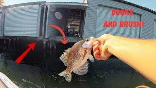 Fishing Docks And Brush For FALL CRAPPIE!