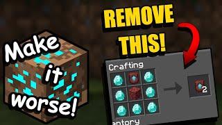 How to Remove / Replace Recipes - Make it Worse Datapack Tutorial Series | Episode 2