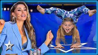 CUTE Kid Performs Gymnastics to Barbie Girl! | Kids Got Talent