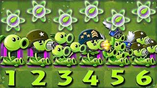 All Combos PEA & Pea Vine Vs Team Zombies - Who Will Win? - Pvz 2 Challenge