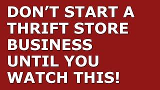 How to Start a Thrift Store Business | Free Thrift Store Business Plan Template Included