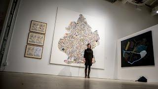 Artist Finishes Trash Map of Brooklyn After Walking Every Single Block