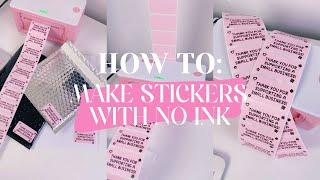 HOW TO | make stickers with no ink using a thermal printer