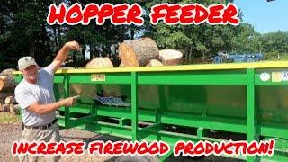 All New Hopper Feeder for Increased Firewood Production on any Wood Splitter!