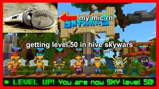 Getting Level 50 With A Bad Mic In Hive Skywars