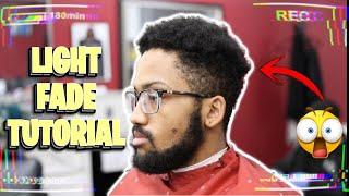 HOW TO FADE HAIR | LIGHT FADE HAIRCUT BLACK MAN | #HAIRCUT TUTORIAL