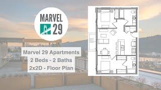 2*2D Floor Plan Virtual Tour - Marvel 29 Apartments