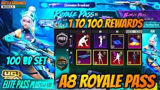 A8 FREE ROYAL PASS 1 TO 100 REWARDS IN BGMI | BGMI A8 RP | A8 RP FREE UPGRADE GUN | NEW UPDATE TAMIL