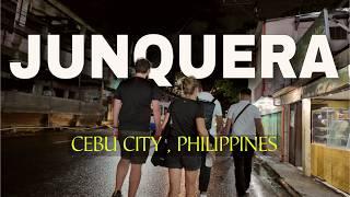 Walking along the popular street in Cebu City - Junquera Street | Cebu City Philippines