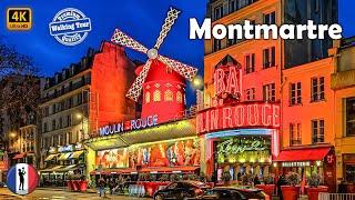  Montmartre After Dark: A Spectacular Paris Evening Walking Tour You Can't Miss! France 4K-60fps