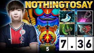 NOTHINGTOSAY Shows NEW GAMEPLAY On TINKER | Dota 2 Tinker 7.36c