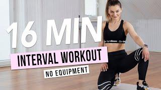 16 Min KILLER HIIT Workout  / No Equipment / Monika Kolakowska