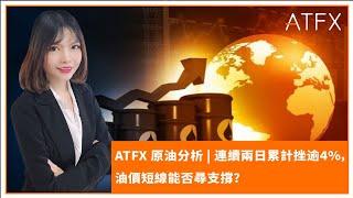 ATFX 原油分析 | 連續兩日累計挫逾4%，油價短線能否尋支撐？