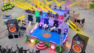 Mini stage making At-New Home How to make mini stage Dj toy mini truck loading stage program dj  sr