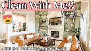 CLEAN WITH ME MARATHON 2023 :: 3 Hours of INSANE Cleaning Motivation, Homemaking, Decorating & More!