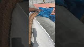 How to paint outside wall using rope