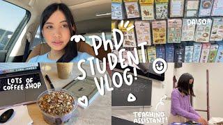 day(s) in my life ep. 19: phd student, teaching assistant, cute coffee shop, daiso, trader joe’s