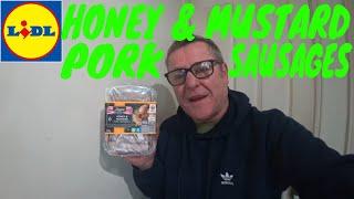 HONEY & MUSTARD PORK SAUSAGES FROM DELUXE LIDL FOOD REVIEW