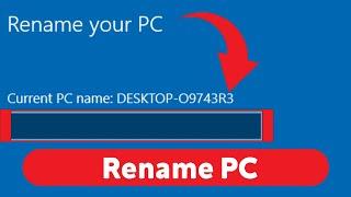 How to Rename Your PC in Windows 10