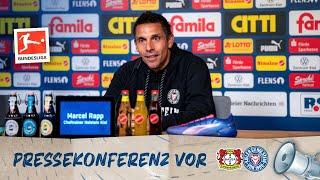 Die Pressekonferenz vor dem Bundesliga-Auswärtsspiel bei Bayer 04 Leverkusen ️ | #B04KSV