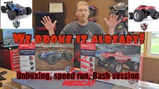 Redcat Valkyrie Unboxing, Speed Run, and Bash! #rcparklife  #redcat #rcbash #unboxing #newrc #sendit