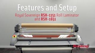 Royal Sovereign RSH 1151 and RSH 1651 Wide Format Roll Laminator