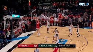Ethan Happ's Dunk vs. Michigan State