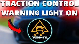 Traction control warning light is on? (Reasons and what to do)