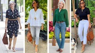 DICAS DE LOOKS PARA SENHORAS 50+ / LOOKS ELEGANTES/ MODA FEMININA