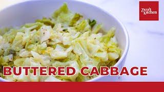 HOW TO MAKE BUTTERED CABBAGE! | EASY STEAMED CABBAGE RECIPE